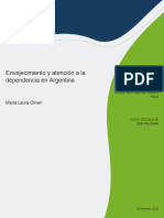 Envejecimiento y Atencion A La Dependencia en Argentina