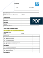 BCT-Interview Assessment Form