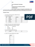 Unit - 02 - Word - Practical - 2 IT Diploma