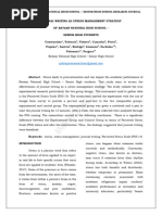 Journal Writing As Stress Management Strategy of Bataan National High School Senior High Students