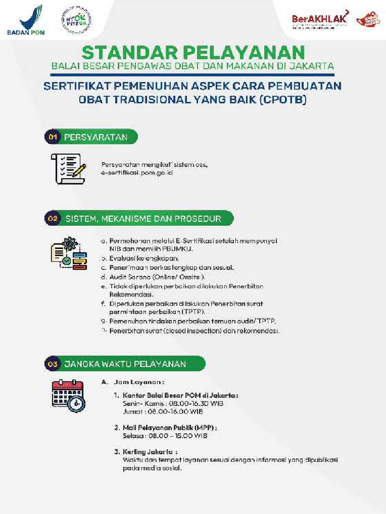 Standar Pelayanan Publik-Sertifikasi Pemenuhan Aspek Cara Pembuatan ...