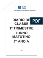 capa de diario UMEF GOVERNADOR CHRISTIANO DIAS LOPES FILHO 7º