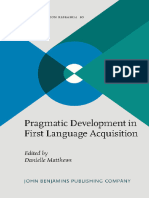 (Trends in Language Acquisition Research) Danielle Matthews (Ed.) - Pragmatic Development in First Language Acquisition-John Benjamins Publishing Company (2014)