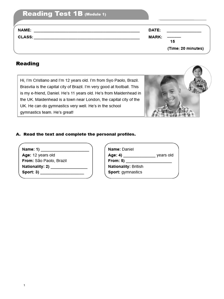 Ro1 reading test 1b mod 1 pdf