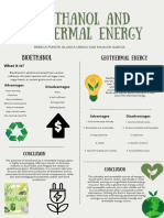 Bioethanol and Geothermal Energy