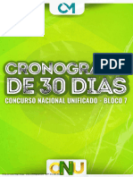 Cronograma 30 Dias Bloco 7 Cnu