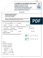 3rd MATH ANNUAL EXAM Mock Paper 1 1