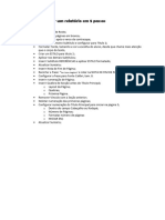 Ex 6.2 - Como Fazer Um Relatório em 5 Passos - ORIENTAÇÕES