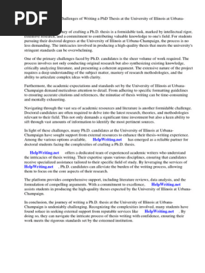 Phd Thesis University of Illinois at Urbana-champaign