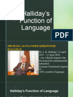 Hallidays Function of Language