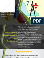 Assessment and Evaluation in Mathematics