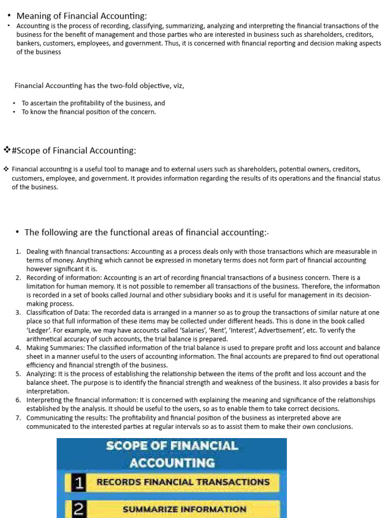 Accounting Unit 1 Pdf Financial Accounting Accounting