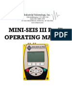 Mini-Seis III - Pro Operating Manual