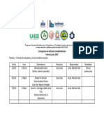 Cronograma de Visita de Acompañamiento Febrero-Junio 2024