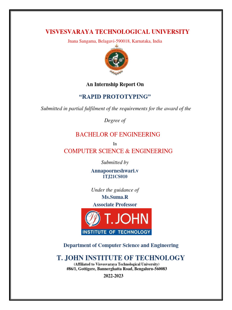 Internship Report | PDF | Series And Parallel Circuits | 3 D Printing