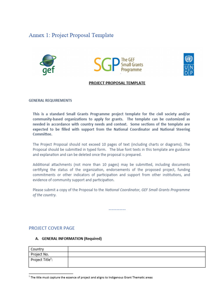 Project Proposal Template | PDF | Sustainability | Risk