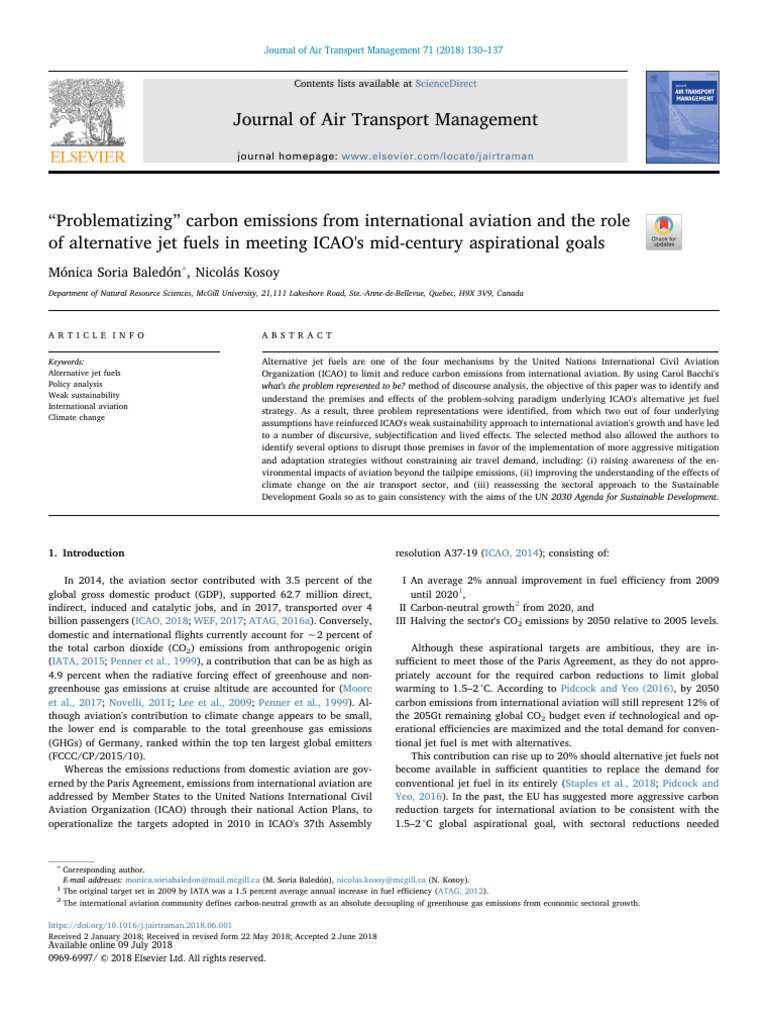 Problematizing Carbon Emissions From in | PDF | Climate Change ...