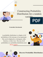 Constructing Probability Distribution