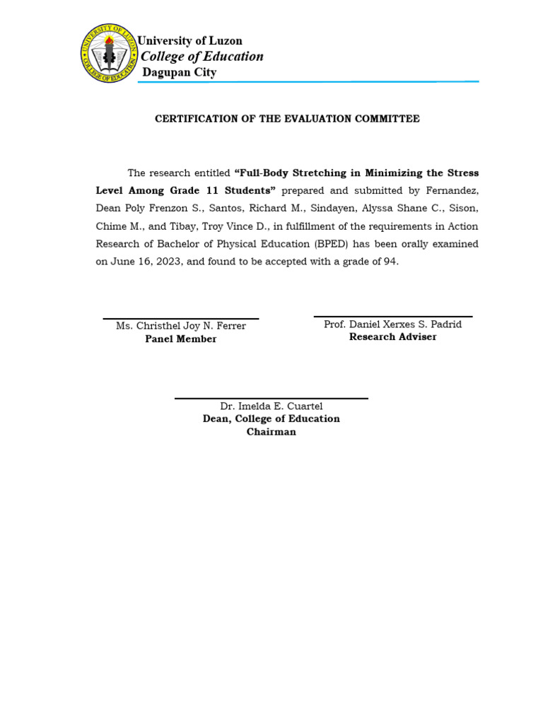 2 Certificate Of Evaluation Pdf