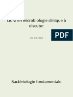 QCM en Microbiologie Médicale À Discuter