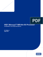 Mercury Security MR16in-S3 Processor Manual