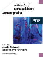The Handbook of Conversation Analysis Co