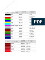 RGB Color Table
