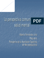 La perspectiva comunitaria en  salud mental