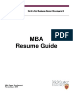 2009 MBA Resume Guide - FINAL PDF