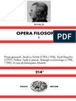 (Nuova Universale Einaudi 214 - ) Novalis, Giampiero Moretti (Editor) - Opera Filosofica. Vol. 1-Einaudi (1997)