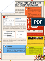 Does Watching Subway’s Surfer Gameplay Video Affects Attention Through Memory Recall