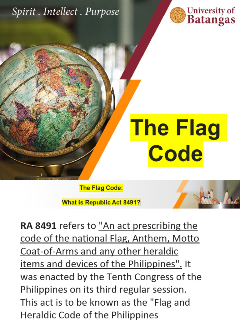 The Flag Code PDF National Symbols Philippines