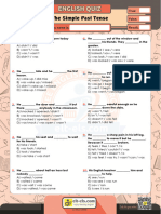 Quiz Past Simple Tense 6