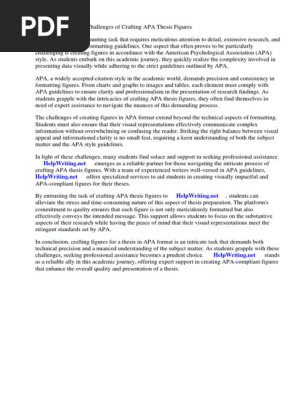 Apa Thesis Figures