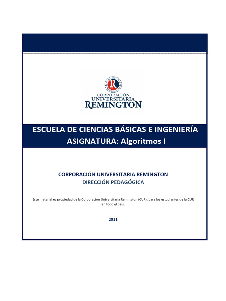 Algoritmos I | PDF | Algoritmos | Programa de computadora