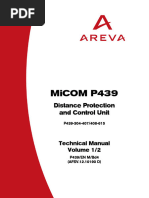 Micom P439: Distance Protection and Control Unit