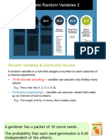 2 Discrete Random Variable Probability Distributions 2