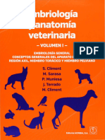 Libro de Embriologia y Anatomia Veterinaria Volumen I by S. Climent, M. Sarasa, P. Muniesa, J. Terrado, M. Climent