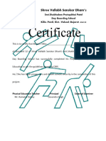 P.E. Certificate