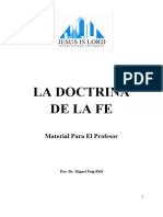 DOCTRINA DE LA FE -  PROFESOR