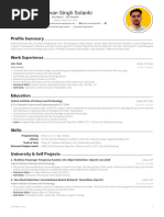 Bhawan Singh Solanki Resume