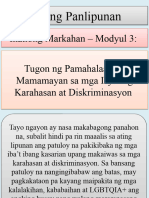 Module 3 Tugon Sa Mga Isyu NG Karahasan at Diskriminasyon 1