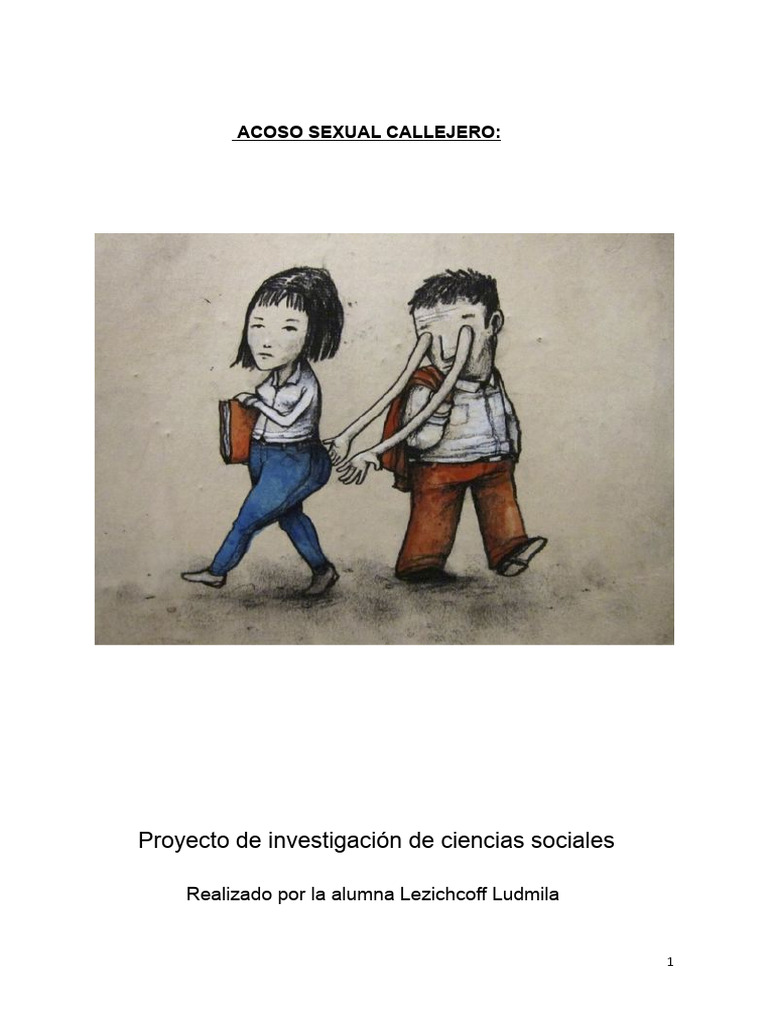Acoso Sexual Callejero: Un Problema Social | PDF | Acoso sexual | La ...