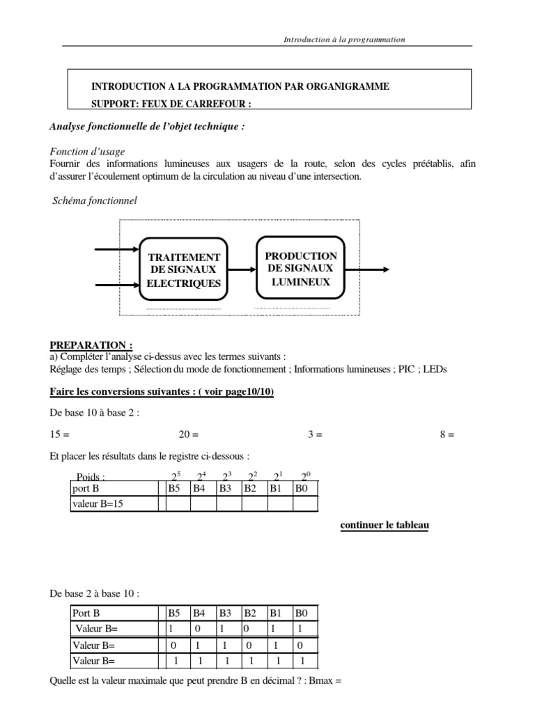 Introduction à la programmation Flowcode | PDF | Programmation ...