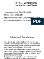 Income, Price and Substitution Effect