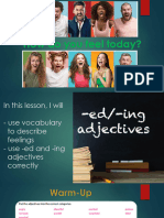 Adjectives - Adjectives From Verbs