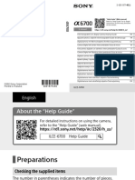 E-Mount: "Help Guide" (Web Manual)