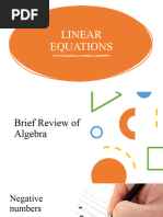 Chapter 1 Linear Equations