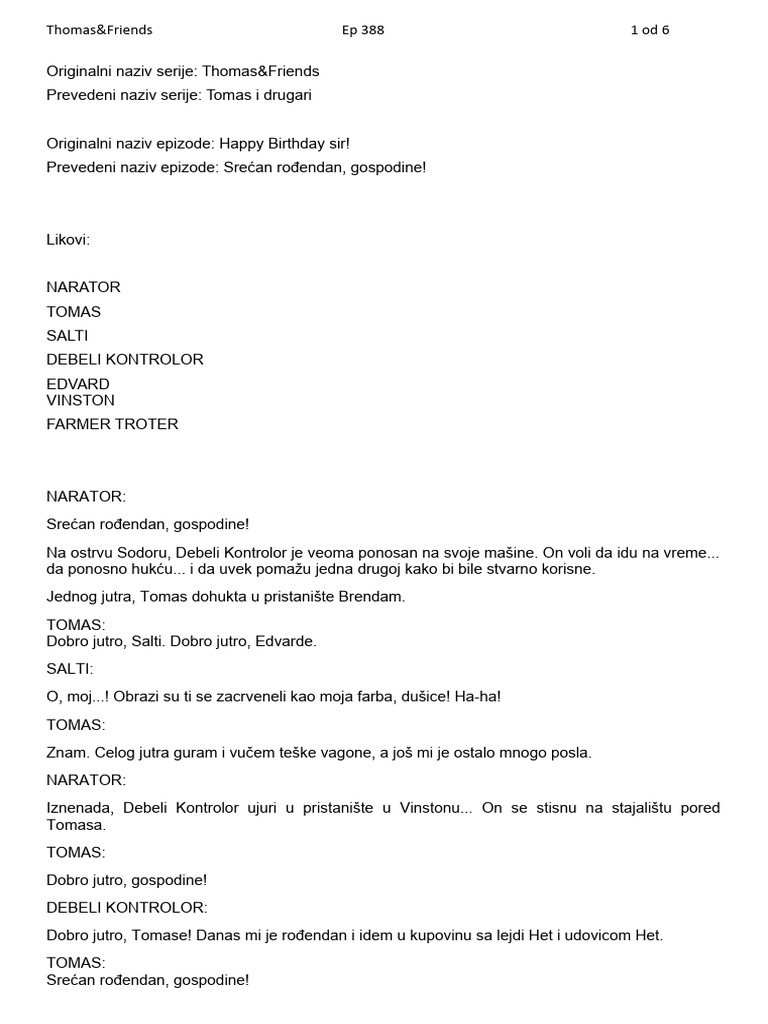 Thomas&Friends SRB 388 | PDF