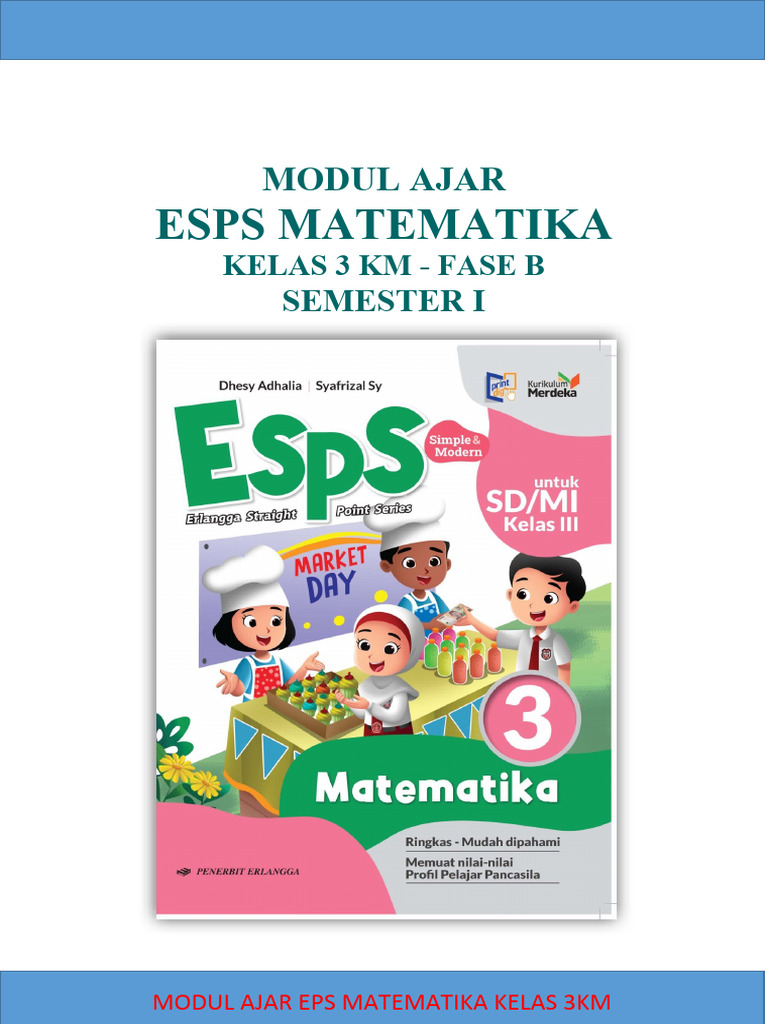 Modul Ajar Matematika Kelas 3 KM | PDF | Karier & Perkembangan | Metode ...